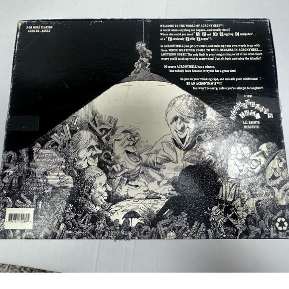 Acronymble Vintage Boardgame Board Game 1991 Acronymwits Inc - Picture 2 of 11